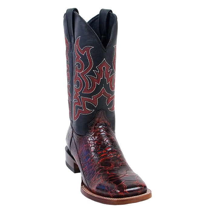Botas de Tortuga Grabada Horma Rodeo Cuadrada - 6