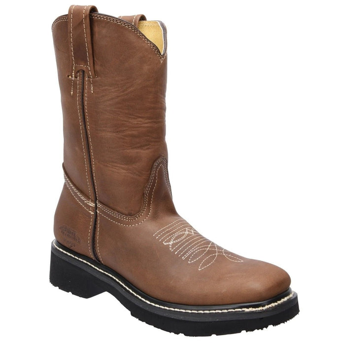 Botas de Trabajo Cuero Crazy Horma Rodeo Color Arena WD - 6