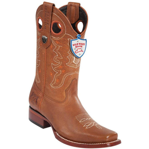 Botas Vaqueras de Cuero Original Horma Ranchera Cuadrada Ancha WW