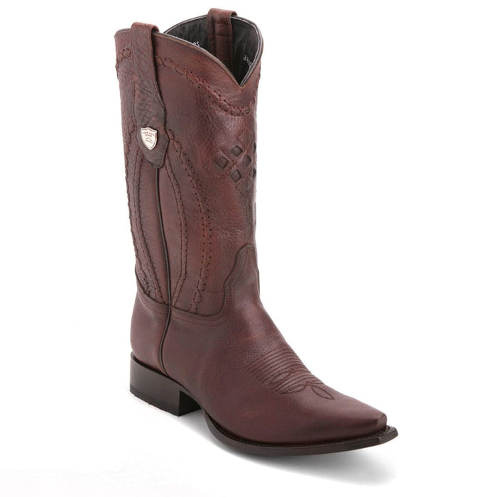 Botas Vaqueras de Cuero con Punta Recortada - 6