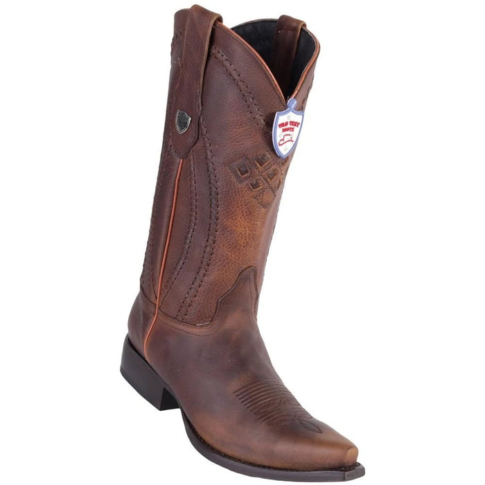 Botas Vaqueras de Cuero con Punta Recortada - 6