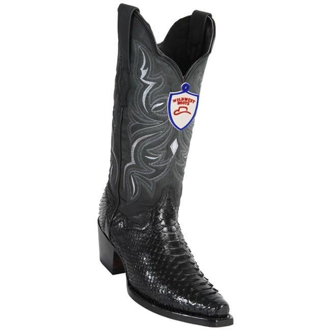 Botas Vaqueras de Piton Original en Punta Recortada para Dama WW - 6