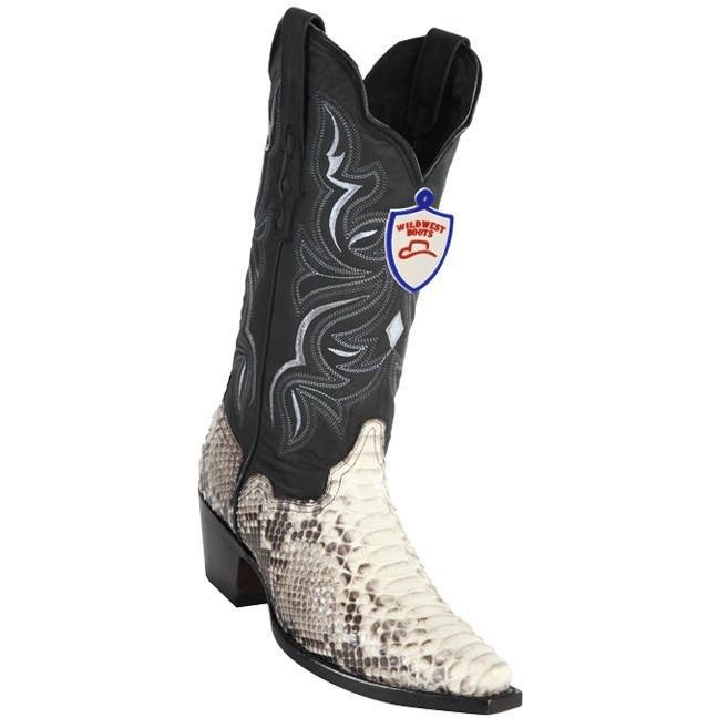 Botas Vaqueras de Piton Original en Punta Recortada para Dama WW - 6