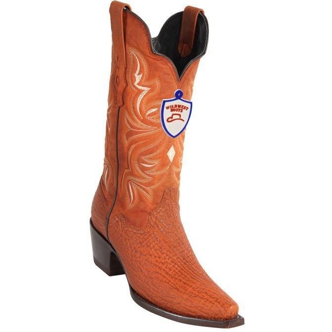 Botas Vaqueras de Tiburon Original en Punta Recortada para Dama