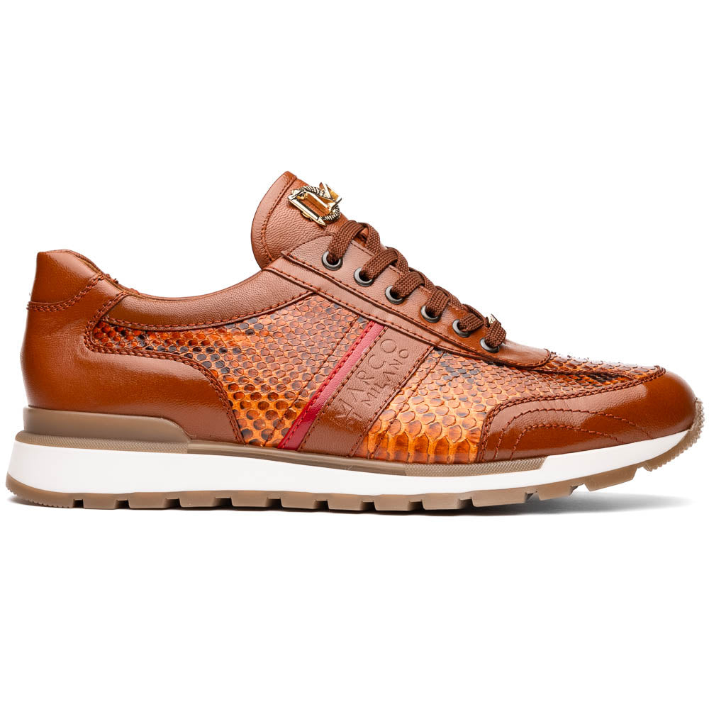 Marco Di Milano Brescia Honey Python & Calfskin Sneakers - 8