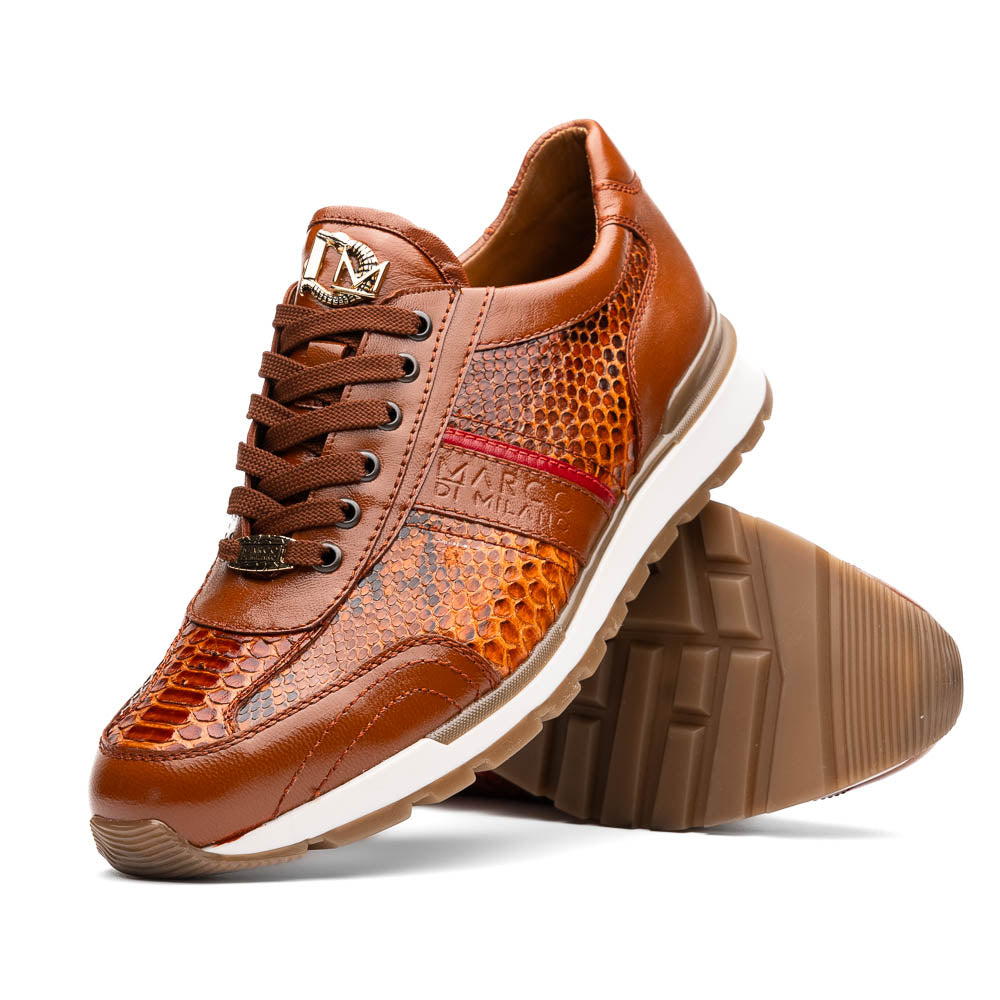 Marco Di Milano Brescia Honey Python & Calfskin Sneakers - 8