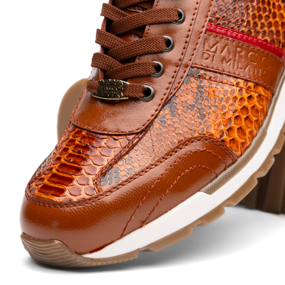 Marco Di Milano Brescia Honey Python & Calfskin Sneakers - 8