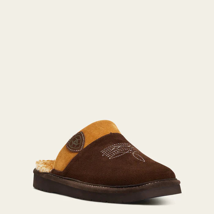 Men's Chocolate Silversmith Square Toe Slipper - 7