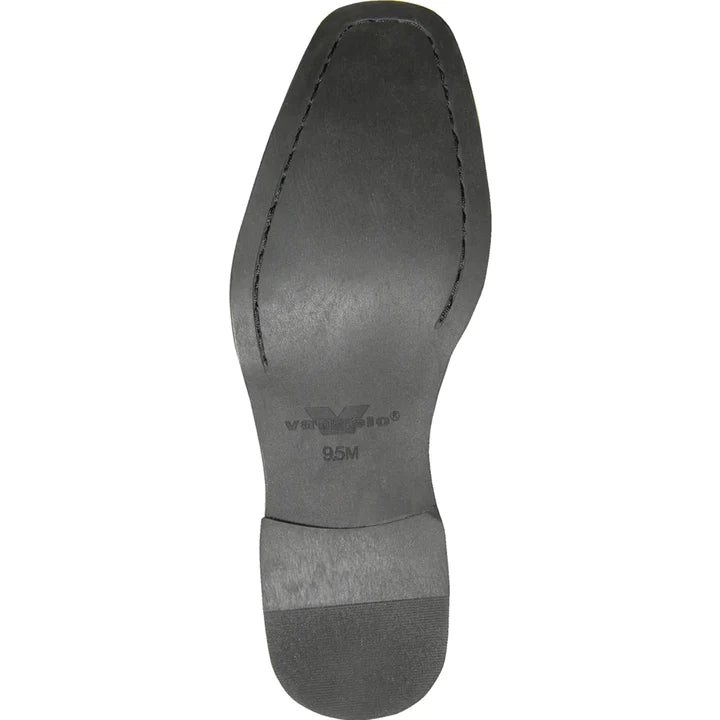 MENS CLASSIC MOC TOE SHINY PATENT PROM 2025 SHOE IN BLACK & WHITE - 6.5M