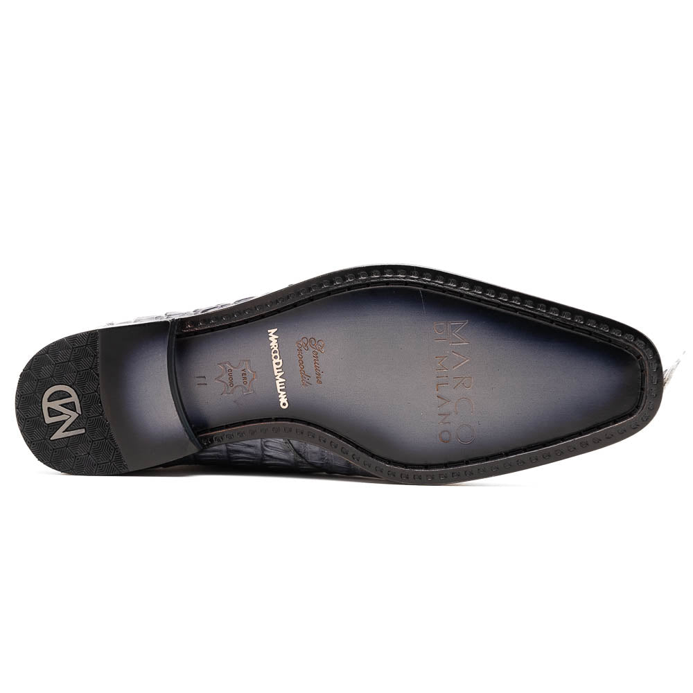 Marco Di Milano Cancun New Gray Caiman Crocodile Derby - 8.5