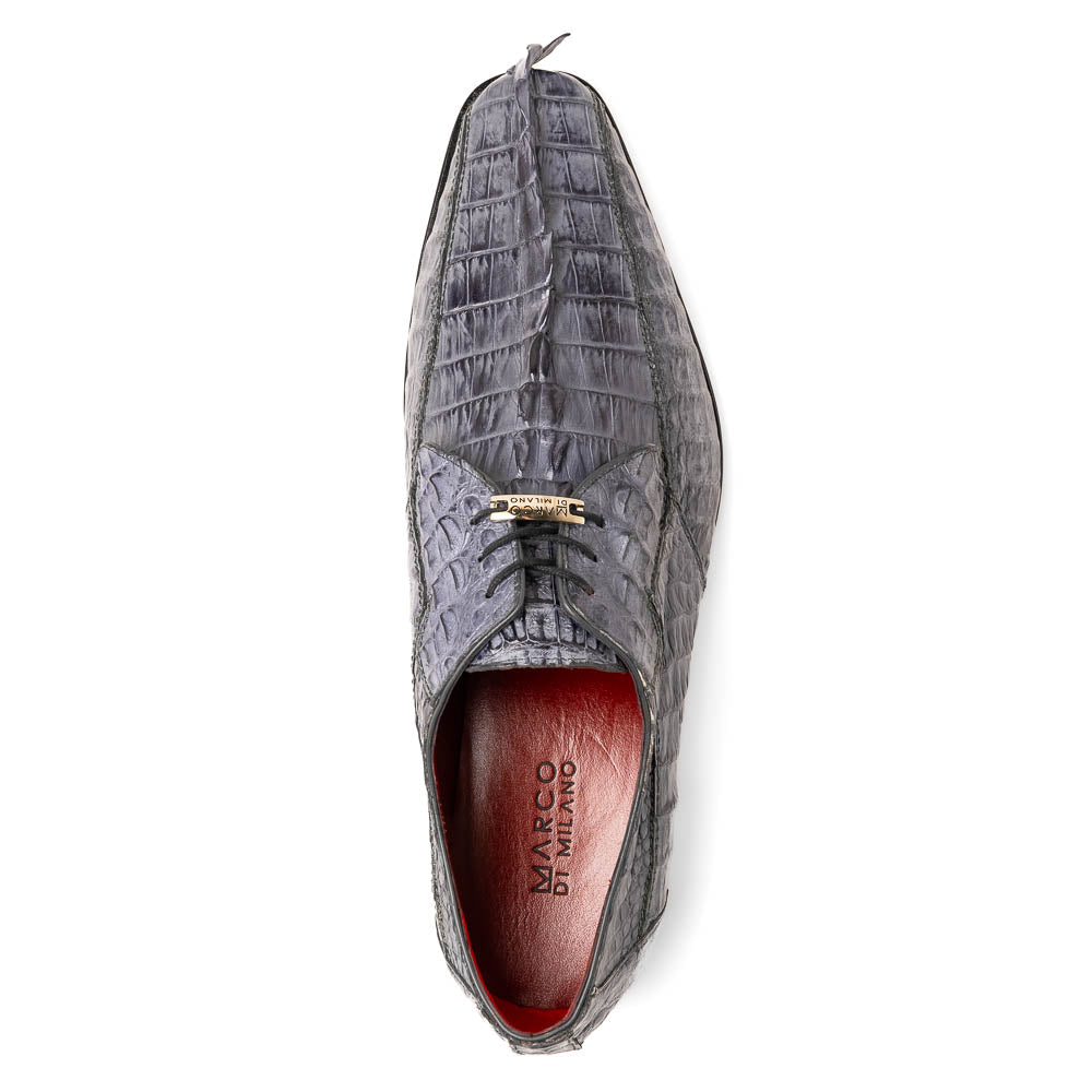 Marco Di Milano Cancun New Gray Caiman Crocodile Derby - 8.5