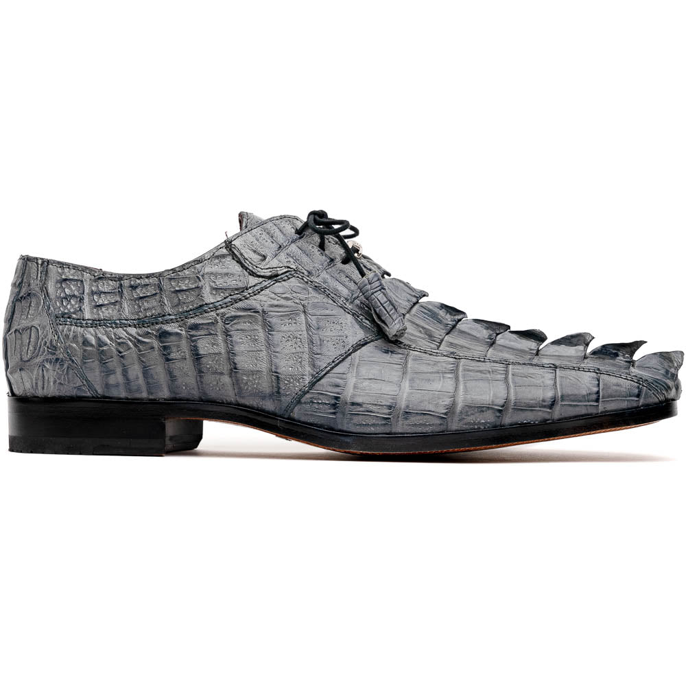 Marco Di Milano Cancun Gray Caiman Crocodile Derby - 9.5