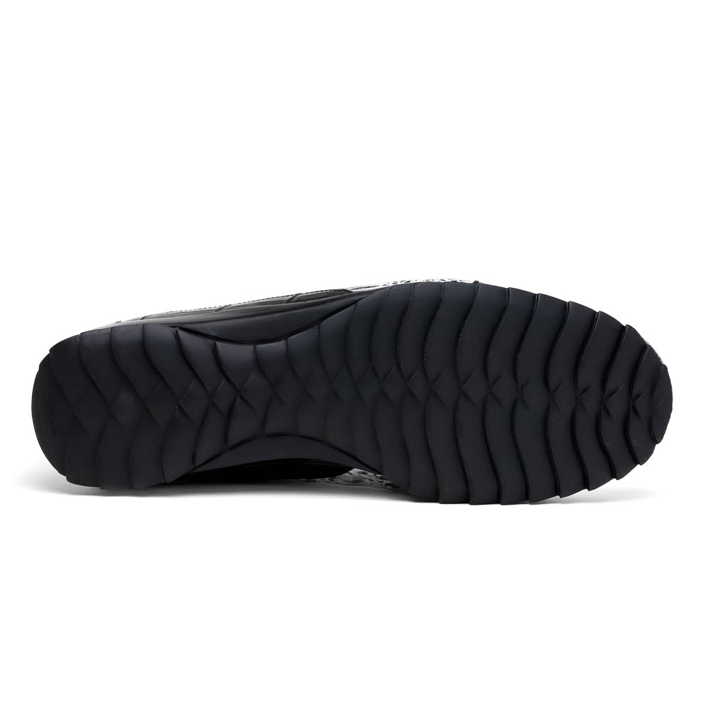 Marco Di Milano Cairo Black/White Alligator Sneakers - 8.5