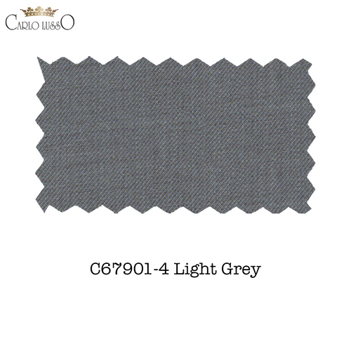 Carlo Lusso Medium Gray Two-button Poly Blend Suit