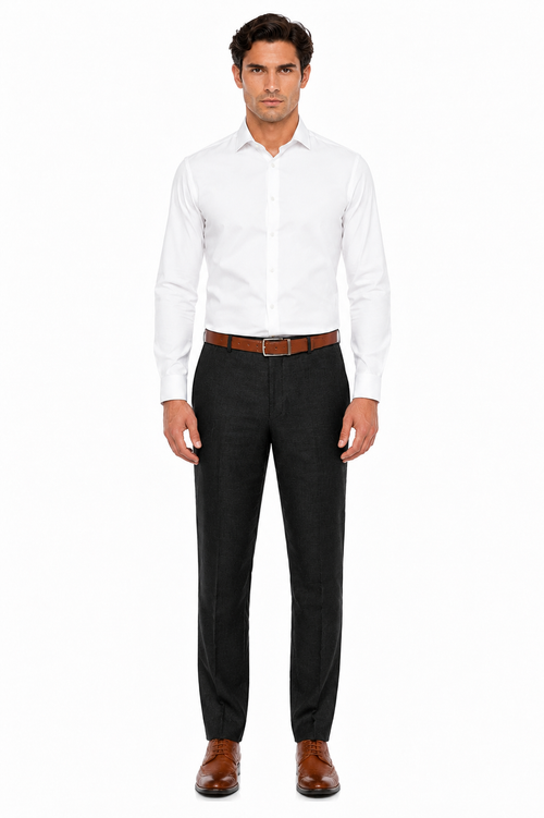 Casual Linen Suit Pants for Men – Breathable Beach Wedding Summer Trousers