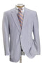 Mens Big and Tall Linen Suits - White & Sky Summer Fabric Suit