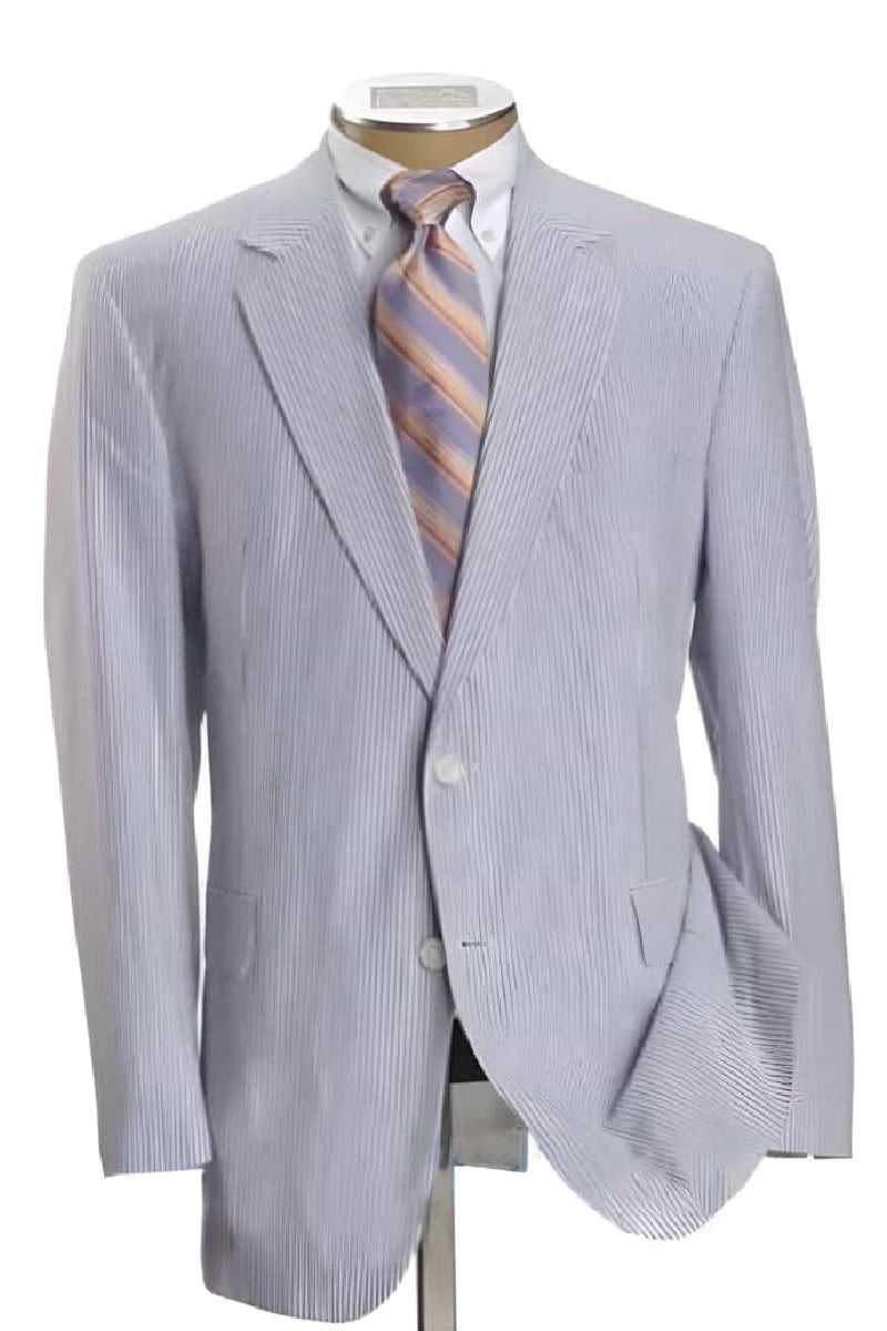 Mens Big and Tall Linen Suits - White & Sky Summer Fabric Suit - 38 Short Jacket+32 Waist Adjustable 28to34)(Height: 5’4”to5’7”)(Neck 15-16.5)S-M)ggg