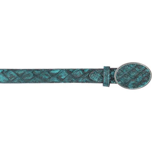 Cinto Vaquero de Pescado Pirarucu Original Turquesa