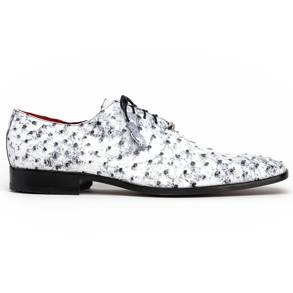 Marco Di Milano Criss Newspaper Ostrich Quill Dress Shoe Oxfords - 8