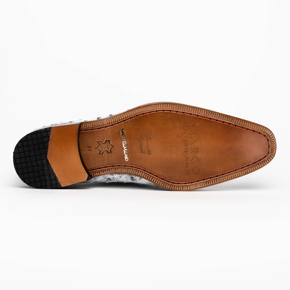 Marco Di Milano Criss Newspaper Ostrich Quill Dress Shoe Oxfords - 8