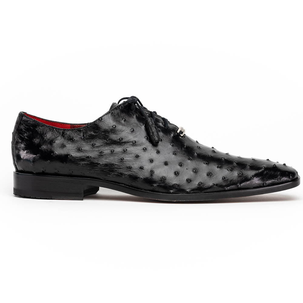 Marco Di Milano Criss Black Ostrich Quill Dress Shoe Oxfords - 8