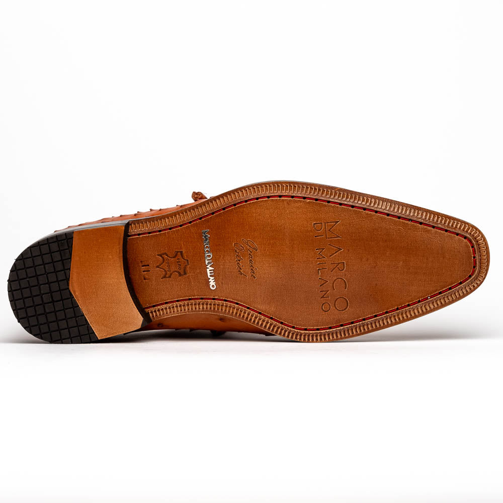 Marco Di Milano Criss Brandy Ostrich Quill Dress Shoe Oxfords - 8