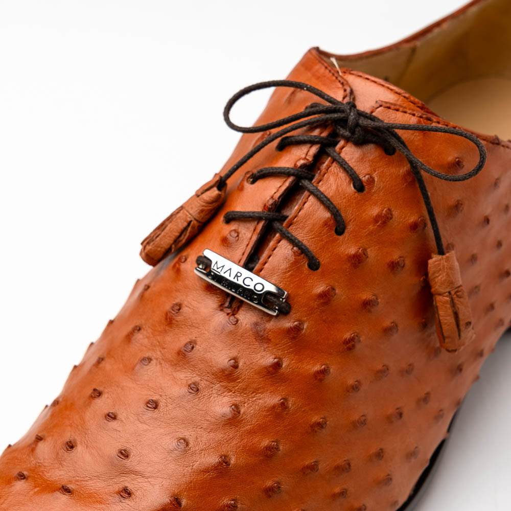 Marco Di Milano Criss Brandy Ostrich Quill Dress Shoe Oxfords - 8