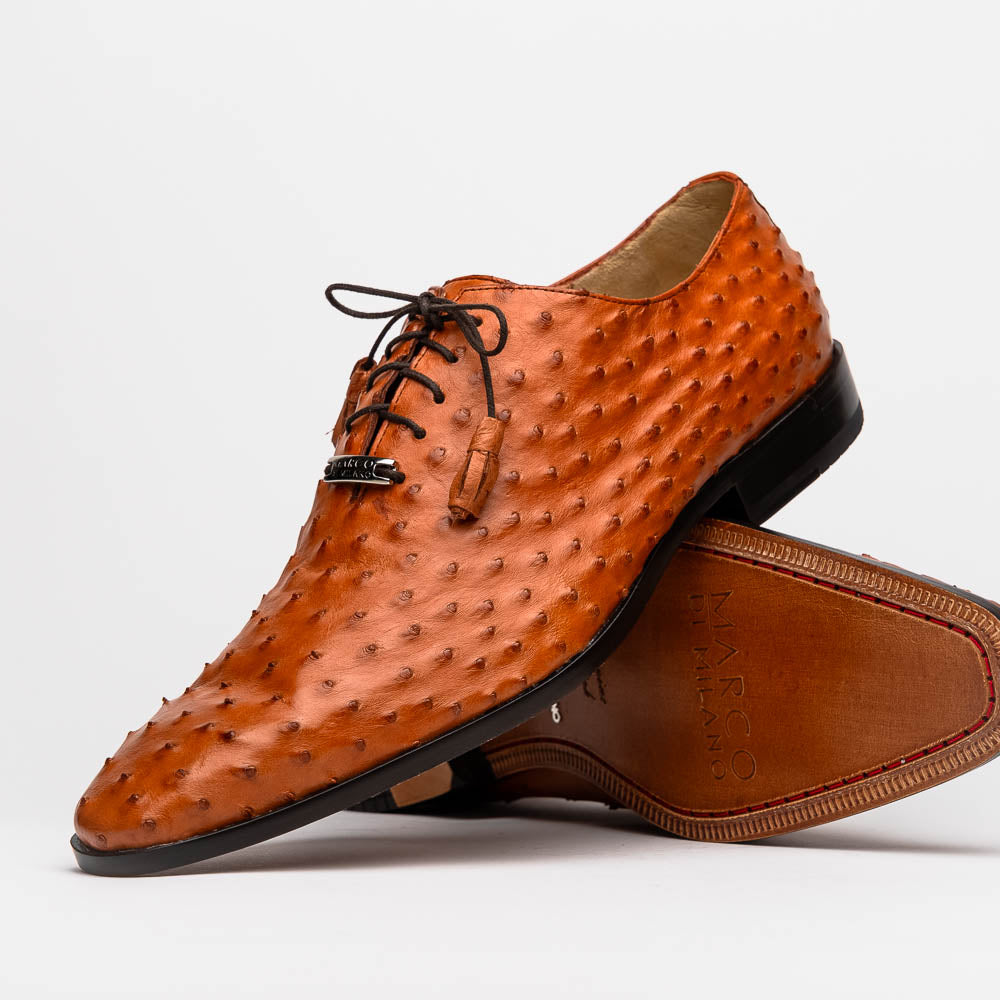Marco Di Milano Criss Brandy Ostrich Quill Dress Shoe Oxfords - 8