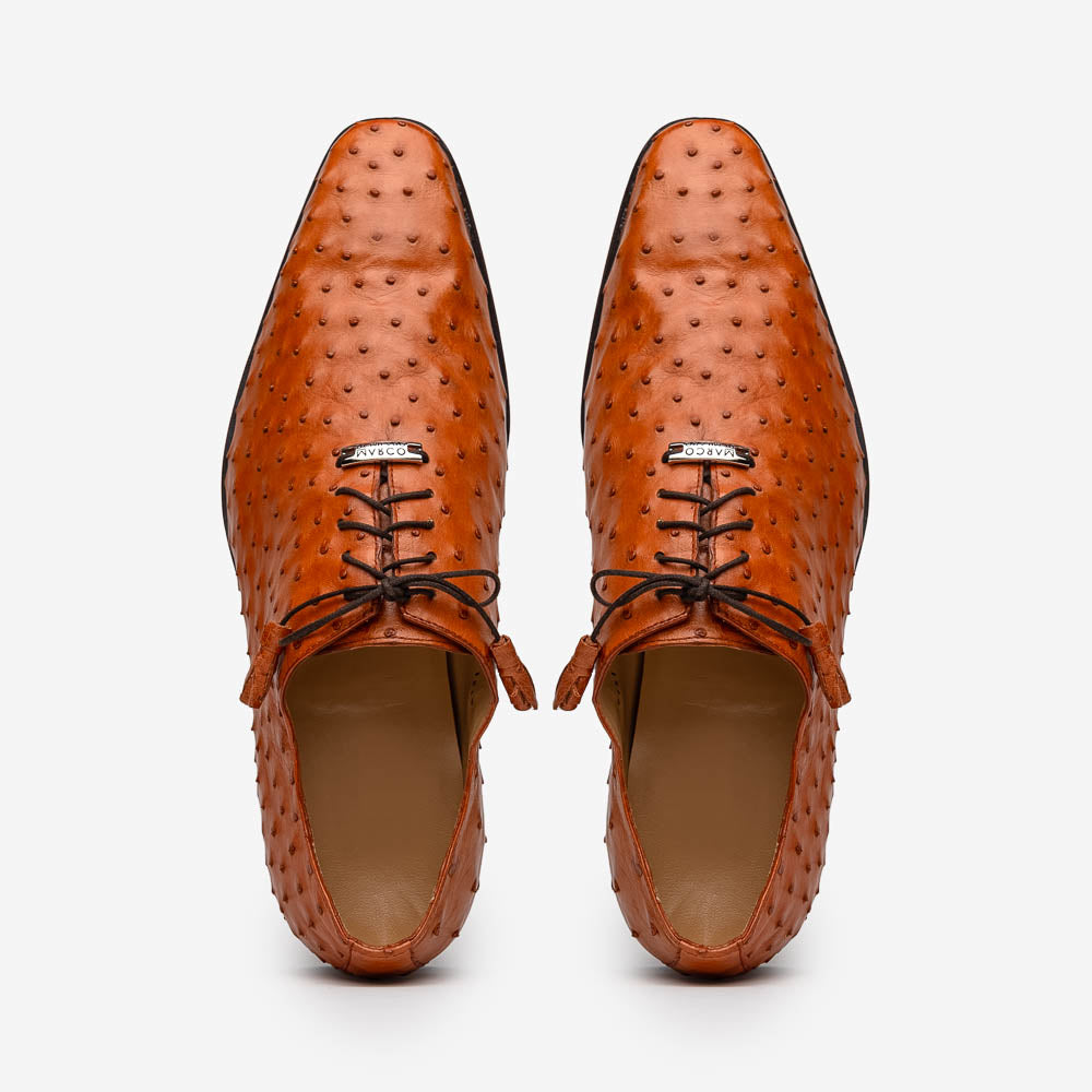 Marco Di Milano Criss Brandy Ostrich Quill Dress Shoe Oxfords - 8