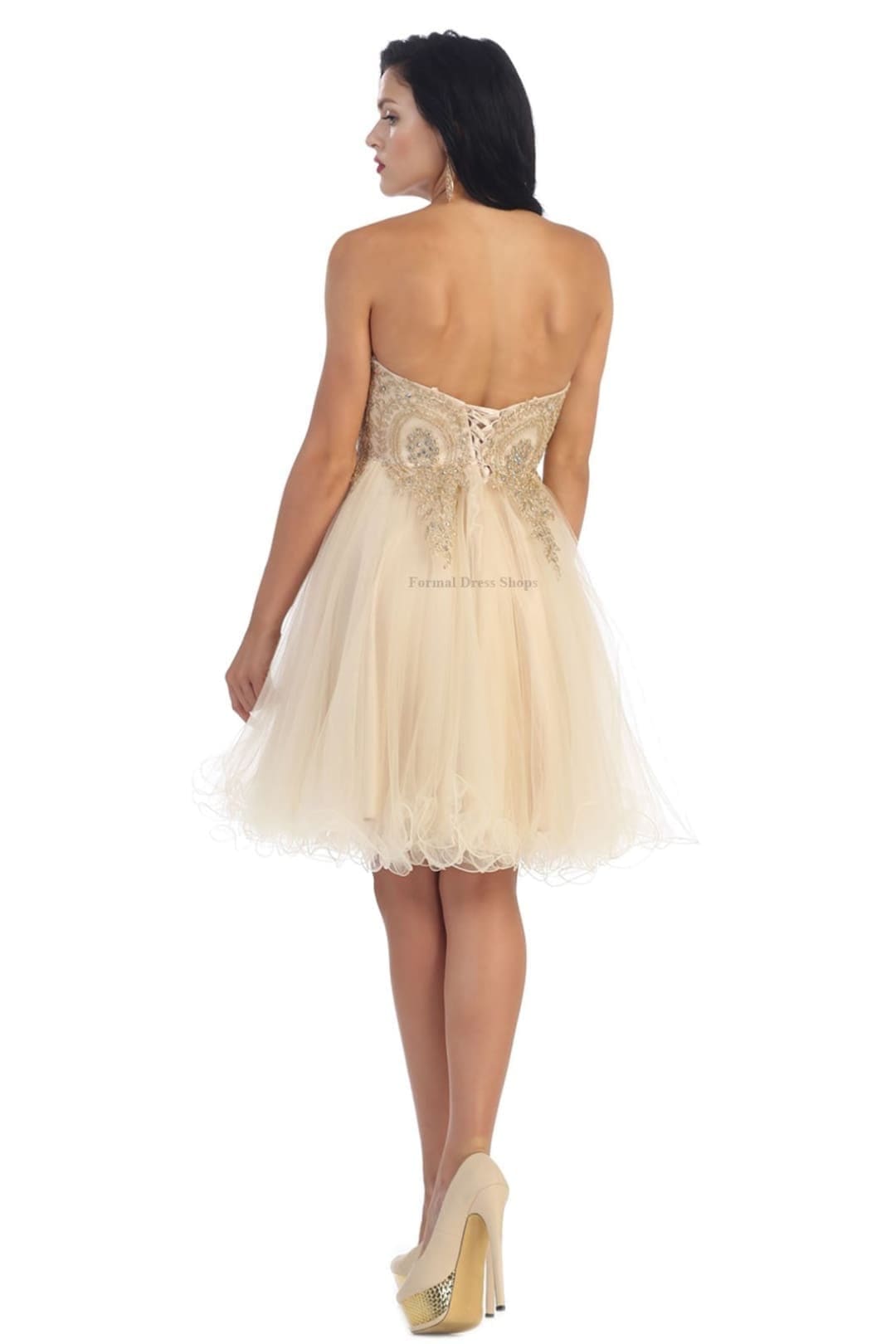Quince Dama Dresses - Short Quinceanera Dresses in Color Burgundy - 14