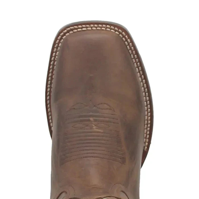 Dan Post Men's Abram Genuine Leather Square Toe Boots - Tan - 7D