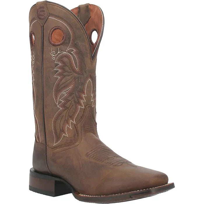 Dan Post Men's Abram Genuine Leather Square Toe Boots - Tan - 7D