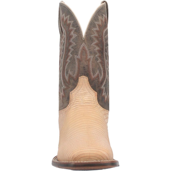 Dan Post Men's Barrett Genuine Lizard Square Toe Boots - Sand - 7D