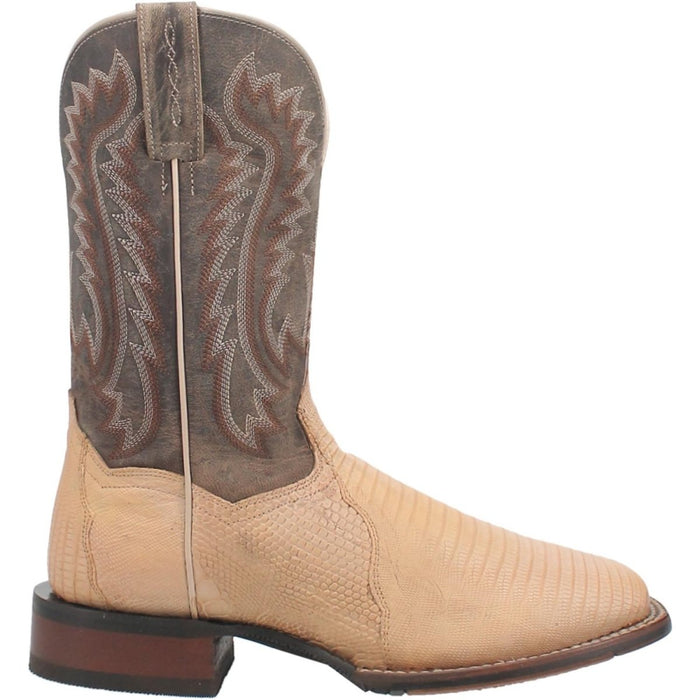 Dan Post Men's Barrett Genuine Lizard Square Toe Boots - Sand - 7D