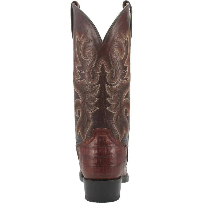 Dan Post Men's Bayou Genuine Caiman Belly Square Toe Boots - Brass - 7D