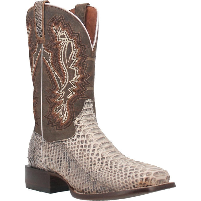 Dan Post Men's Winston Genuine Lizard Round Toe Boots - Black - 6.5D