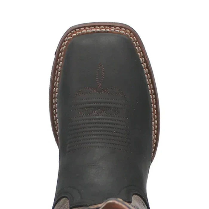 Dan Post Men's Deuce Genuine Leather Square Toe Boots - Black - 7D