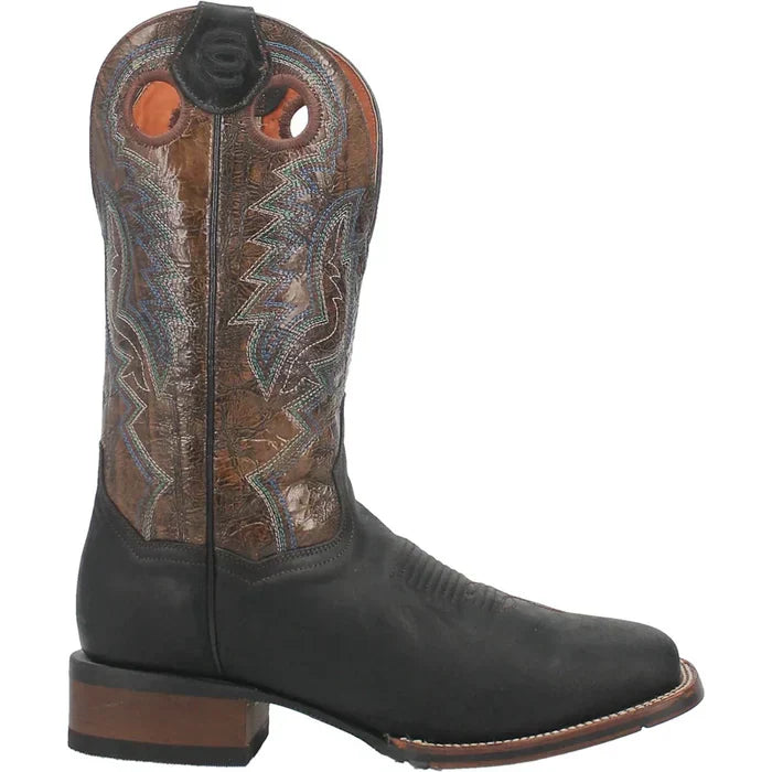 Dan Post Men's Deuce Genuine Leather Square Toe Boots - Black - 7D