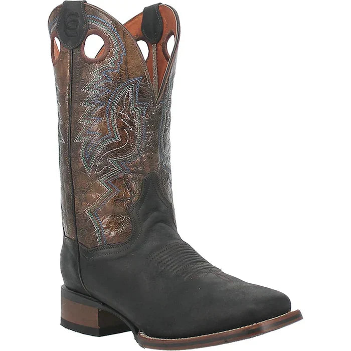Dan Post Men's Deuce Genuine Leather Square Toe Boots - Black - 7D