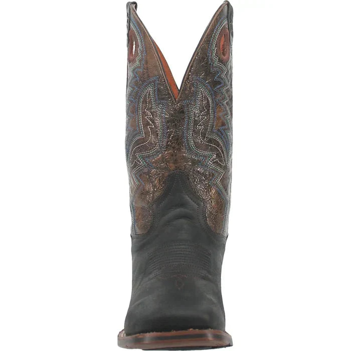 Dan Post Men's Deuce Genuine Leather Square Toe Boots - Black - 7D