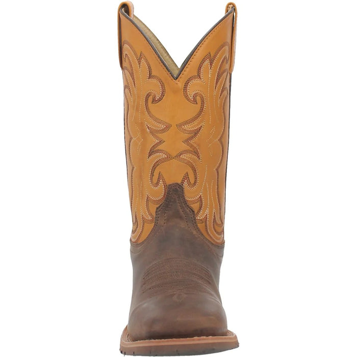 Dan Post Men's Leather Square Toe Boots - Tan - 8.5D
