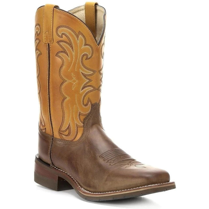 Dan Post Men's Leather Square Toe Boots - Tan - 8.5D