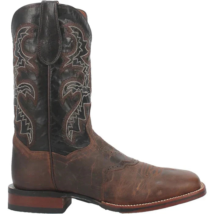 Dan Post Men's Franklin Genuine Leather Square Toe Boots - Brown - 7D