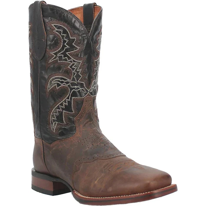 Dan Post Men's Franklin Genuine Leather Square Toe Boots - Brown - 7D
