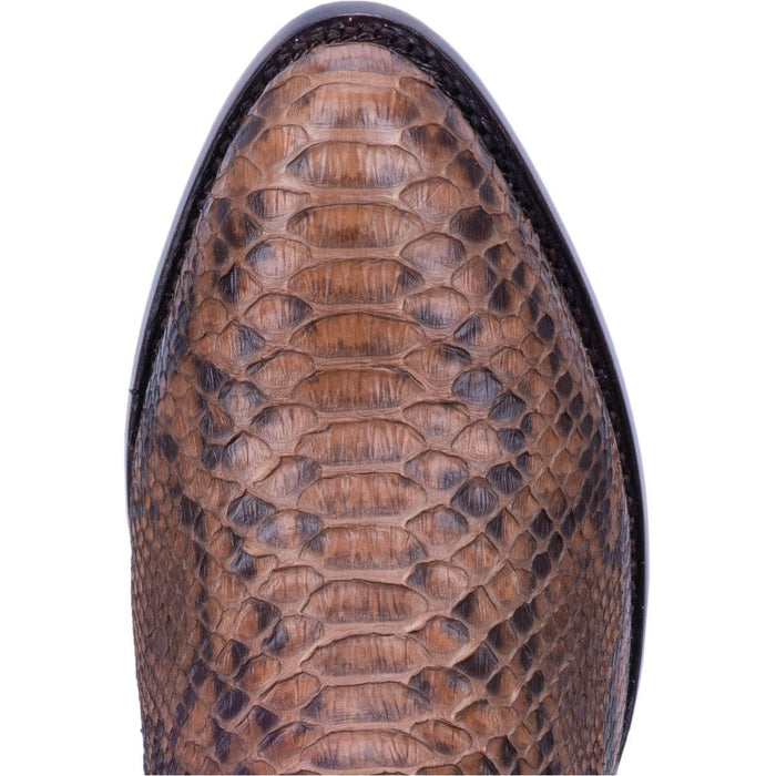 Dan Post Men's Manning Python Snakeskin Round Toe Boots - Bay Apache - 7D