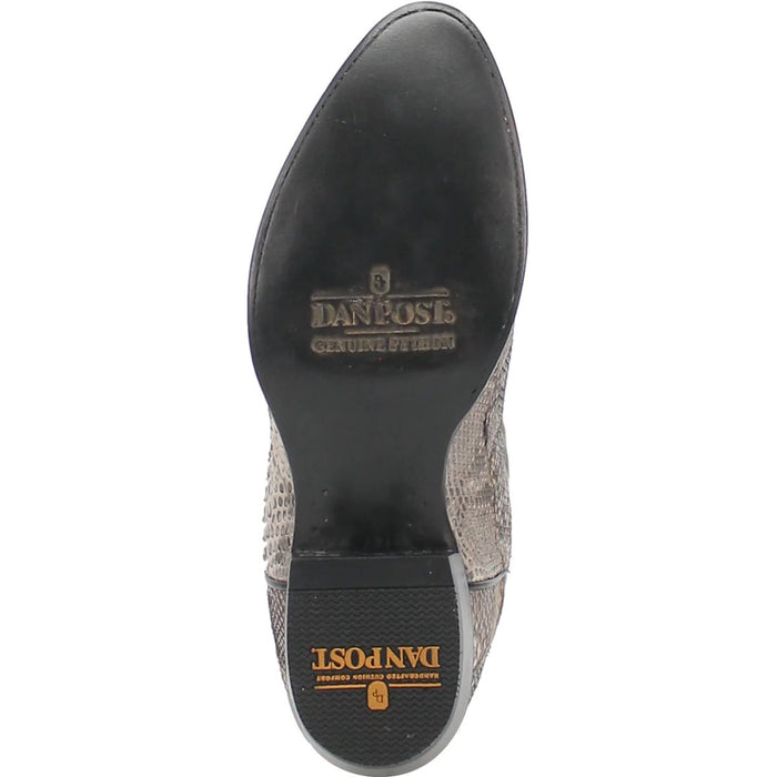 Dan Post Men's Manning Python Snakeskin Round Toe Boots - Natural - 7D