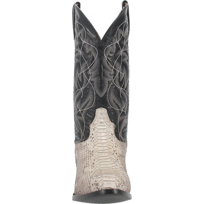 Dan Post Men's Manning Python Snakeskin Round Toe Boots - Natural - 7D