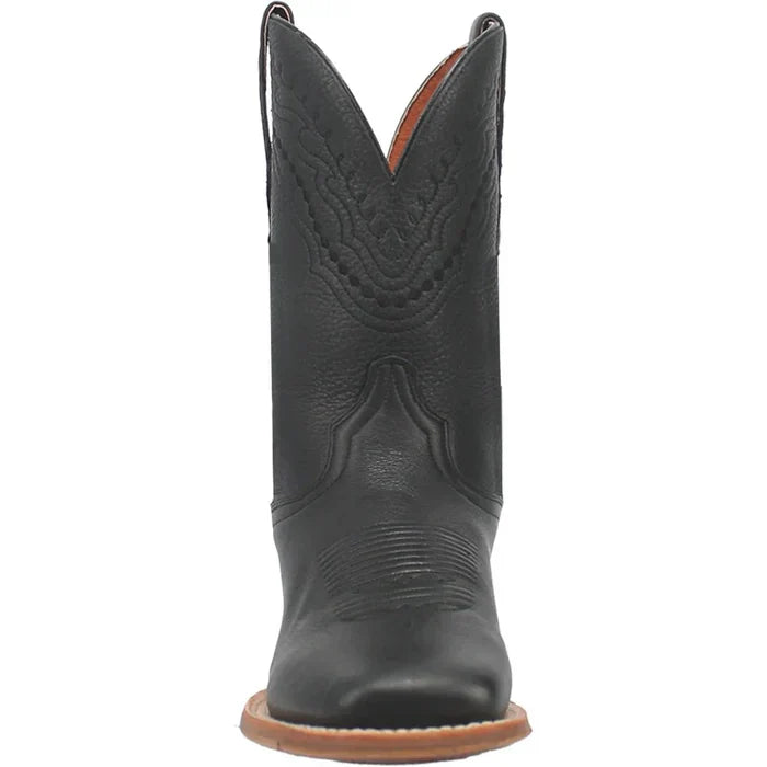 Dan Post Men's Milo Genuine Leather Square Toe Boots - Black - 7D