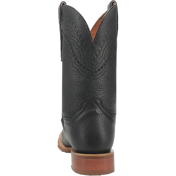 Dan Post Men's Milo Genuine Leather Square Toe Boots - Black - 7D