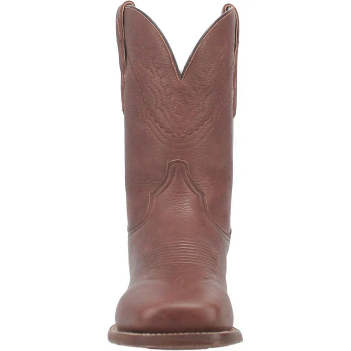 Dan Post Men's Milo Genuine Leather Square Toe Boots - Brown - 7.5D